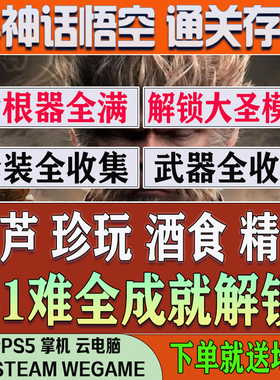 黑神话悟空存档修改器替换齐天大圣套装steam全成就代打PS5白金
