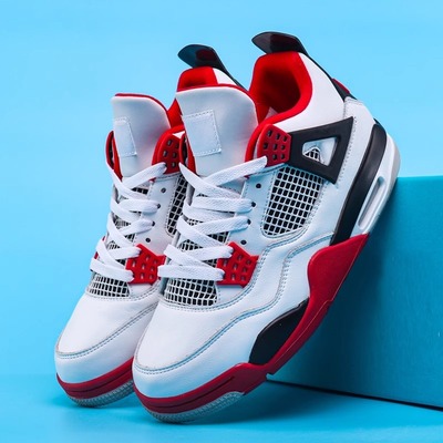 aj4电母男鞋正品白水泥红外线大巴黎大学蓝黑猫篮球鞋莆田aj3女鞋