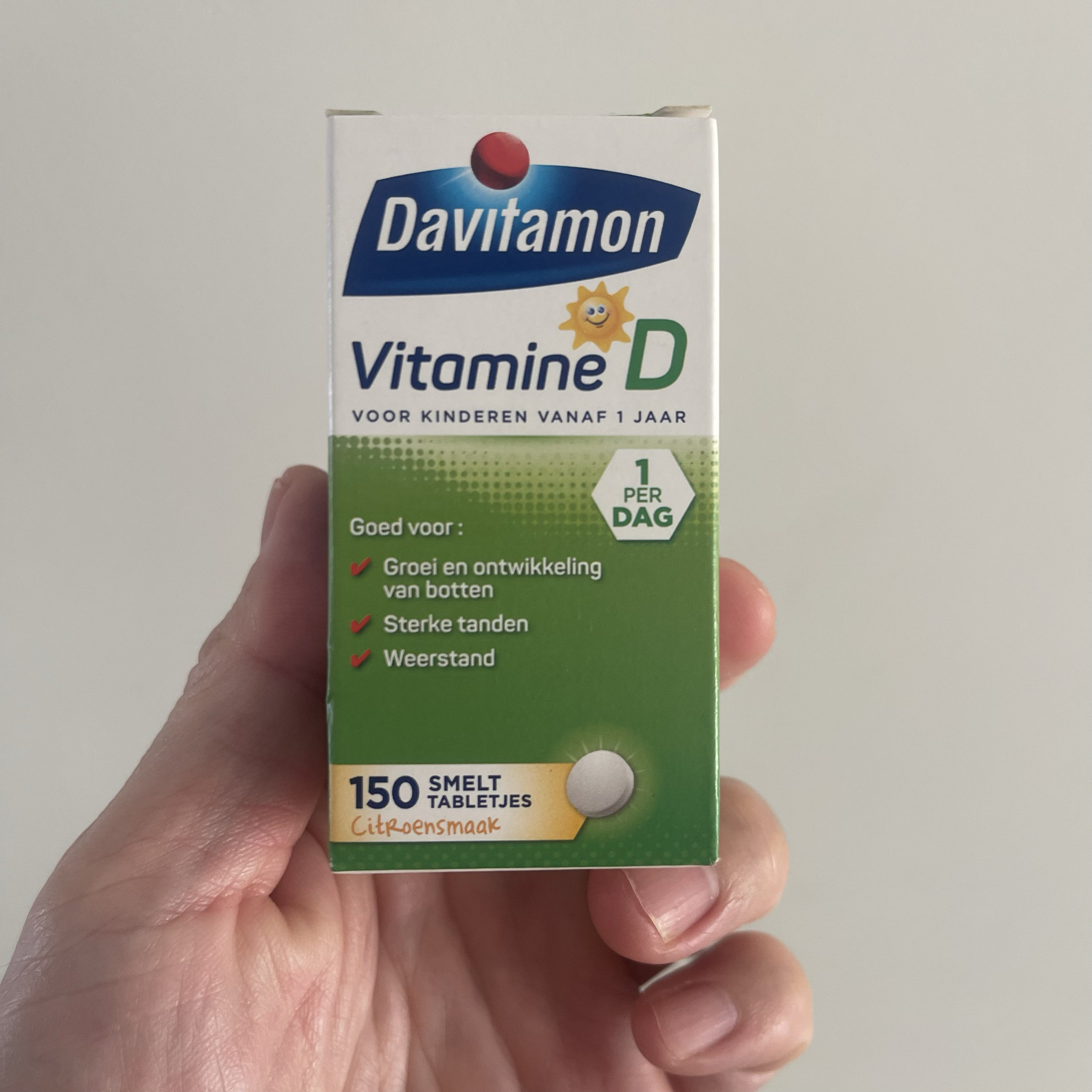 现货/荷兰进口代购Davitamon宝宝维生素D3片剂儿童青少年补钙VD