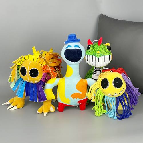 Poppy Playtime Yarnaby波比游戏彩色狮子毛绒玩具公仔橡皮人玩偶