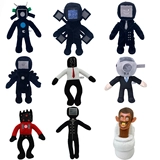 Туалет, монитор, кукла, игрушка, фигурка