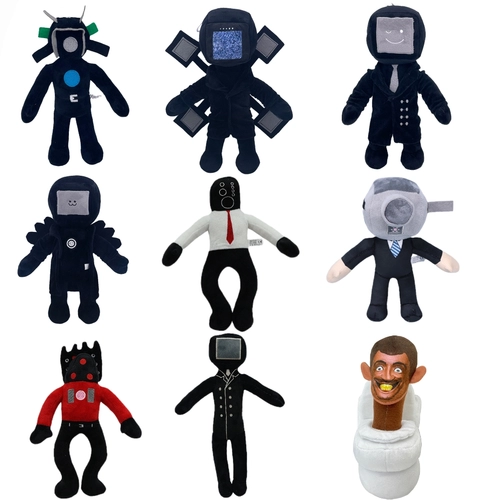 Туалет, монитор, кукла, игрушка, фигурка