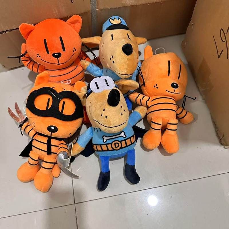 神探狗狗冒险系列 Dog Man 毛绒玩具儿童卡通可爱公仔玩偶