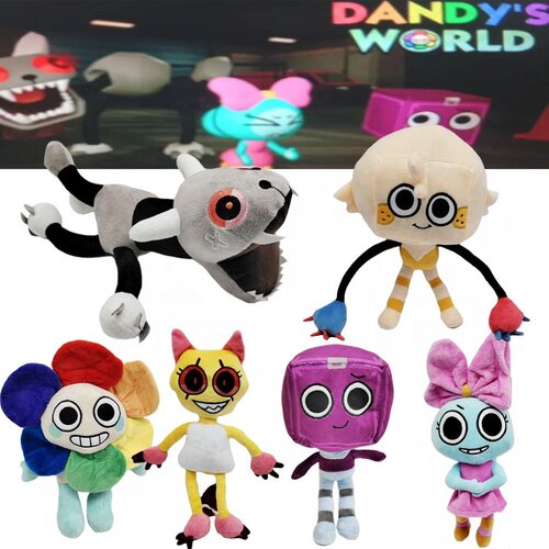 现货跨境新品Dandy's World丹迪的世界游戏周边毛绒公仔卡通玩偶