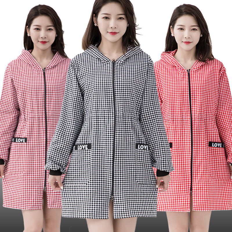 新款纯棉可调节收腰围裙罩衣韩式均码上班有袖修身工作服防尘防污,家庭/个人清洁工具,围裙,淘宝优惠券,粉丝福利购,淘宝优惠卷