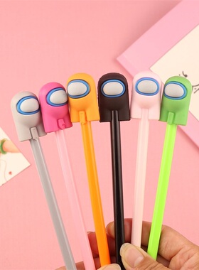 新款创意狼人杀中性笔学生文具刻字定制黑色办公考试签字水笔0.5