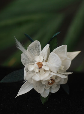 原创设计森系婚礼永生法式戒指