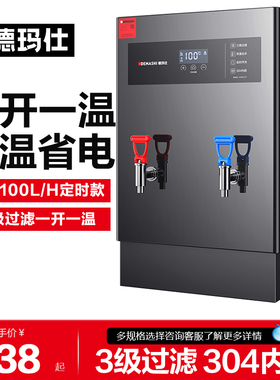 德玛仕开水器商用开水机工厂餐饮一开一温电热热水机烧水器P-KA1