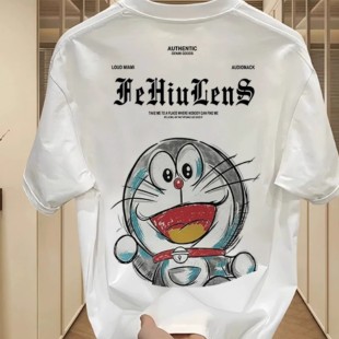 奥特莱斯 印花潮牌圆领上衣服ins 大牌清仓潮流新款 国潮纯棉短袖