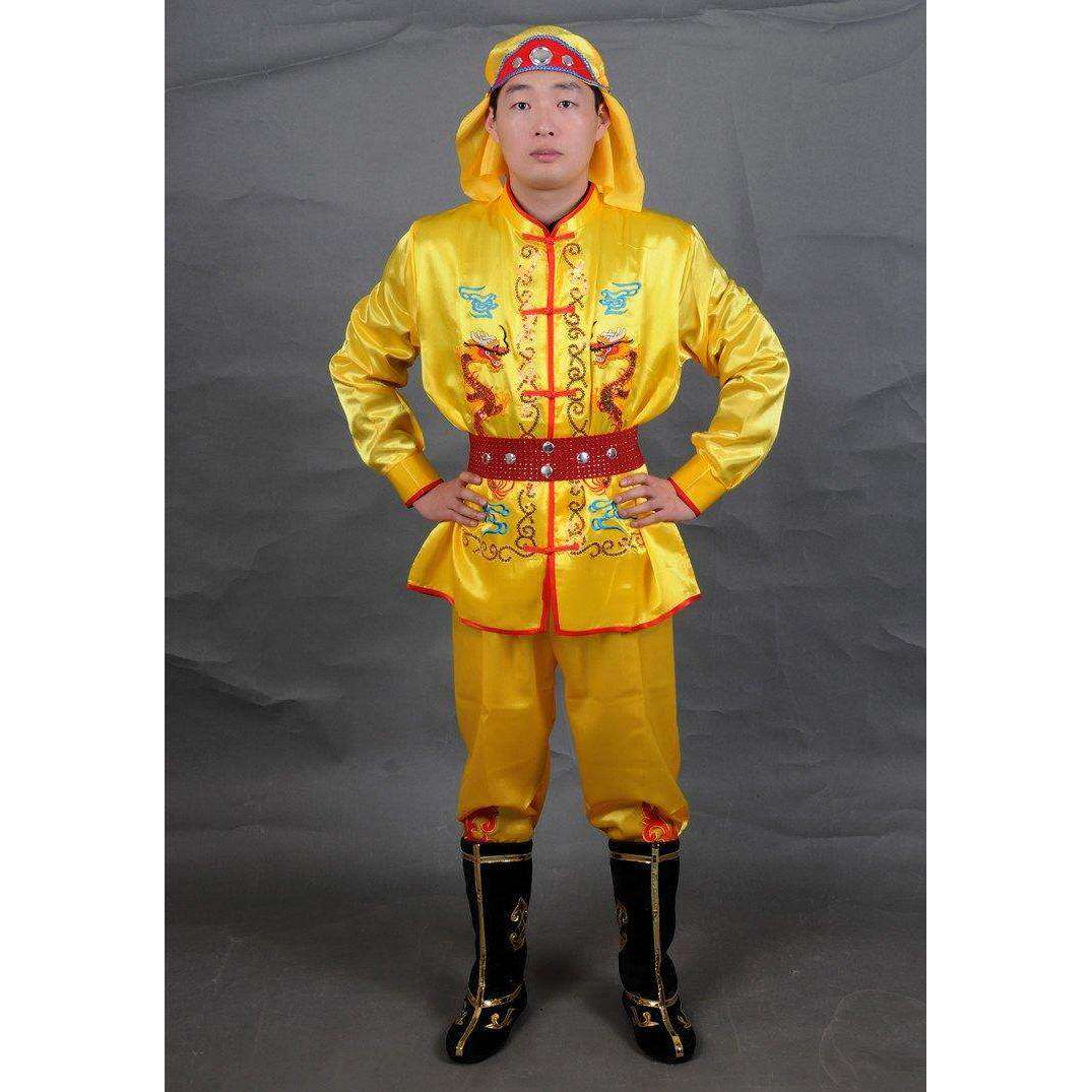 打鼓演出服男士秧歌服舞龙舞狮锣鼓陕北腰鼓民族赛龙舟舞蹈服装