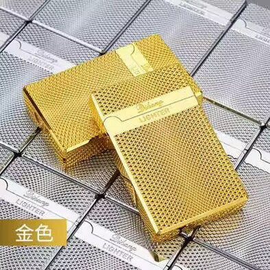 防风可充气直冲打火机男士高档朗声钢音电子可定制刻字送男友礼物