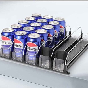 饮料推拉器分隔条宽可调节货架自动饮料推进器滚珠双杠组合套装