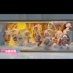 泡泡玛特进退之门盲盒造景玄关展示柜餐边柜微景观迷你造景diy