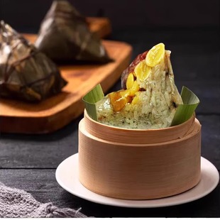 正宗汕头老妈宫小公园粽子鲍鱼双拼蛋黄肉粽球端午节礼盒装送甜酱