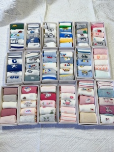 （一盒包邮）斑比夏季薄款棉袜中大童宝宝网眼男女童袜子花色随机