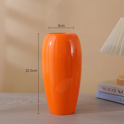 陶瓷花瓶摆件客厅插花仿真花银柳