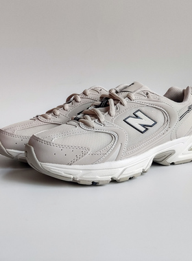 New Balance NB复古老爹鞋男女情侣月光米色休闲慢跑步鞋MR530SH