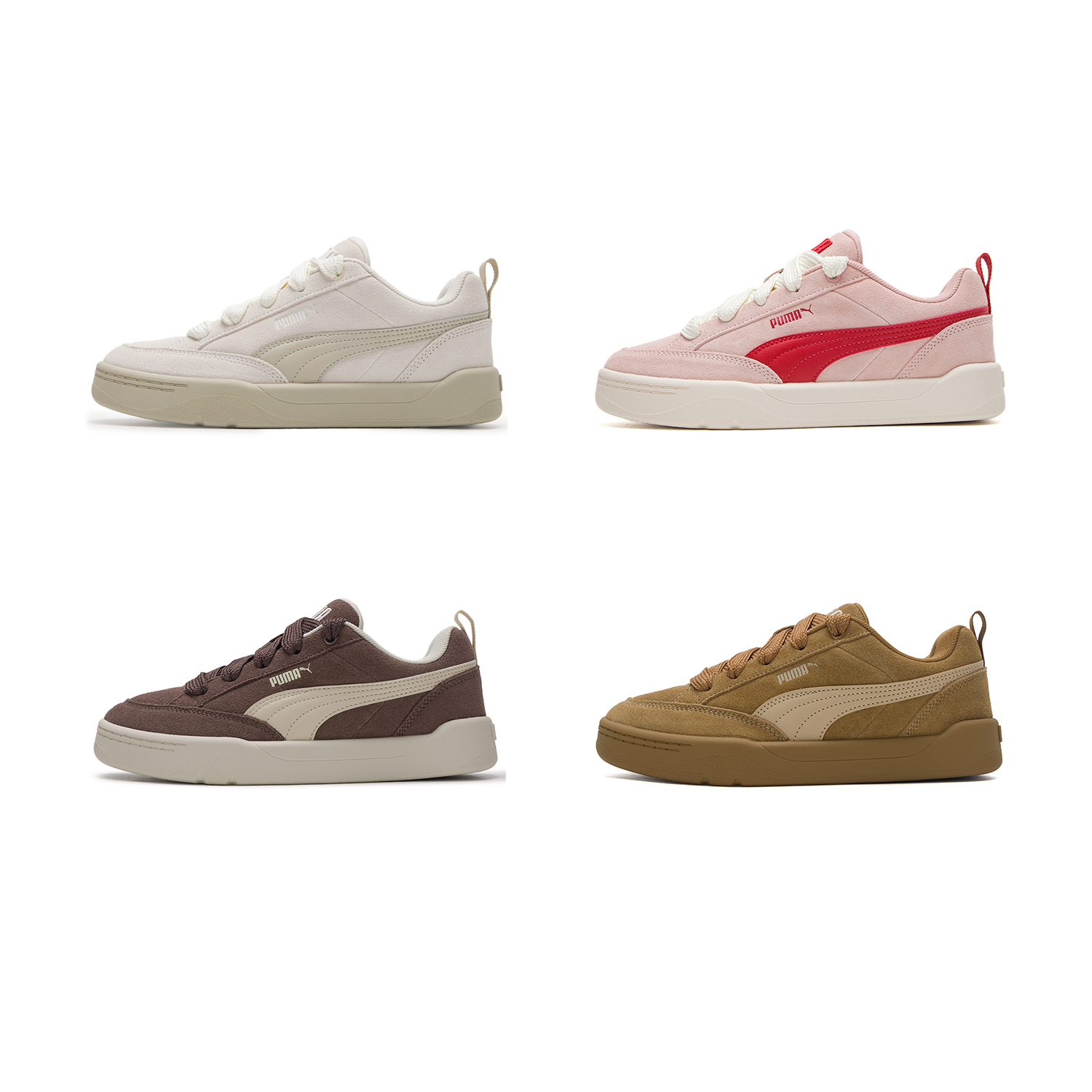 Puma男女粉色面包鞋板鞋舒适百搭