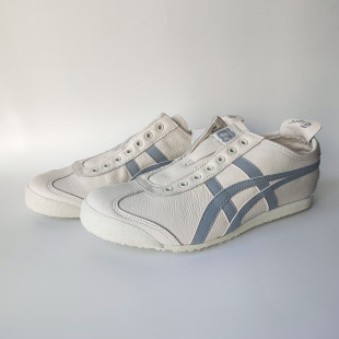 Onitsuka Tiger鬼塚虎SLIP-ON牛皮白灰一脚蹬休闲鞋1183B815-200