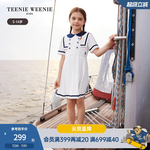 女童甜美海军风娃娃领连衣裙 TeenieWeenie Kids小熊童装 夏季 款
