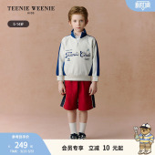 男童休闲风撞色立领套头卫衣 25年款 TeenieWeenie Kids小熊童装