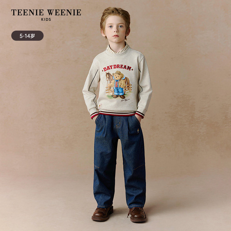 TeenieWeenie Kids小熊童装时尚舒适秋冬季男童印花