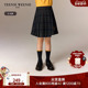 TeenieWeenie 纹百褶半裙 秋冬女童学院风格 Kids小熊童装 25年新款