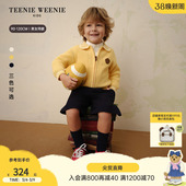男女宝宝学院风翻领毛织开衫 26年新款 Kids小熊童装 TeenieWeenie
