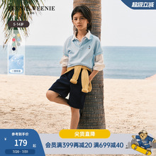 【菁英POLO】TeenieWeenie Kids小熊童装25夏男童凉感短袖打底衫