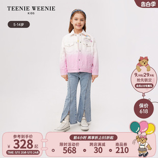 新款 TeenieWeenie 24春季 渐变牛仔夹克外套 Kids小熊童装 女童时尚