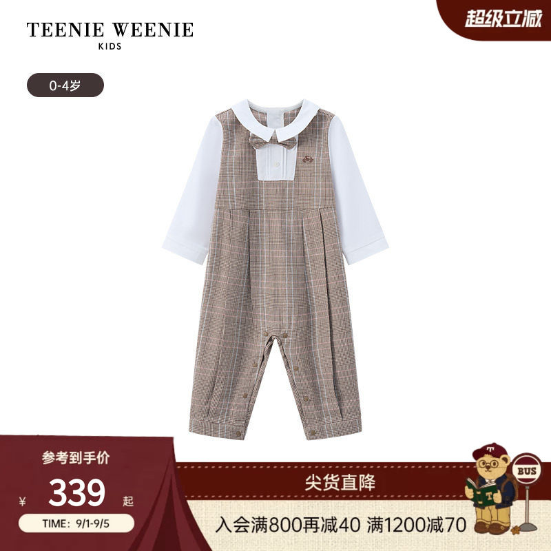 TeenieWeenie Kids小熊童装舒适春夏款男婴儿宝宝连体哈衣爬服