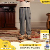 裤 TeenieWeenie 男童休闲风舒适纯棉束脚工装 25年款 Kids小熊童装