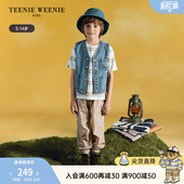 男童休闲风牛仔马甲无袖 25年款 外套 Kids小熊童装 TeenieWeenie