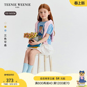 套头短袖 TeenieWeenie 女童俏皮泡泡袖 26年新款 毛衣 Kids小熊童装