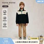 款 秋季 男童拼色翻领抗静电双面绒外套 Kids小熊童装 TeenieWeenie