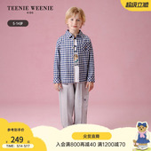 格纹衬衫 TeenieWeenie 男童休闲学院风长袖 25年款 Kids小熊童装