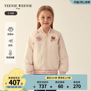 TeenieWeenie 女童23年秋冬密可柔棒球服棉服外套 Kids小熊童装