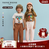 Kids小熊童装 24夏季 款 TeenieWeenie 男女童纯棉休闲圆领短袖 T恤