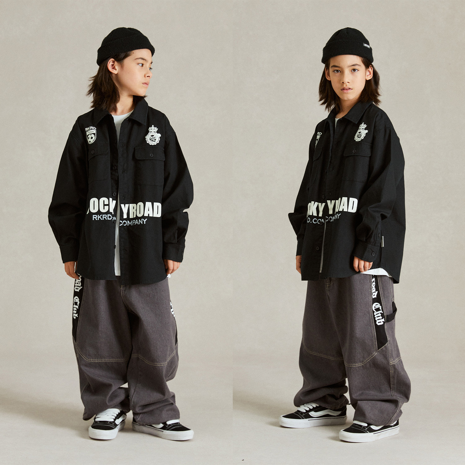 ROCKYROAD童装少儿街舞演出服hiphop潮服嘻哈炸街翻领POLO衫套装,童装/婴儿装/亲子装,衬衫,淘宝优惠券,粉丝福利购,淘宝优惠卷