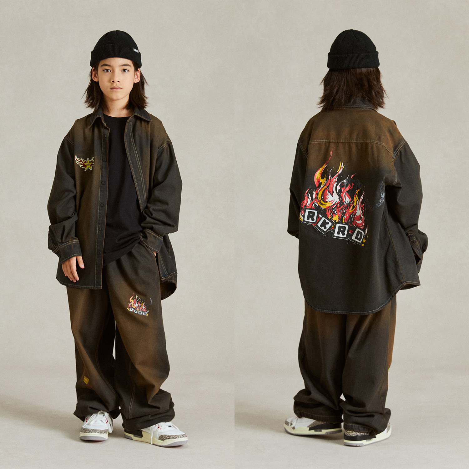 ROCKYROAD童装少儿街舞演出服美式涂鸦印花水洗牛仔套装街舞潮服,童装/婴儿装/亲子装,儿童演出服,淘宝优惠券,粉丝福利购,淘宝优惠卷