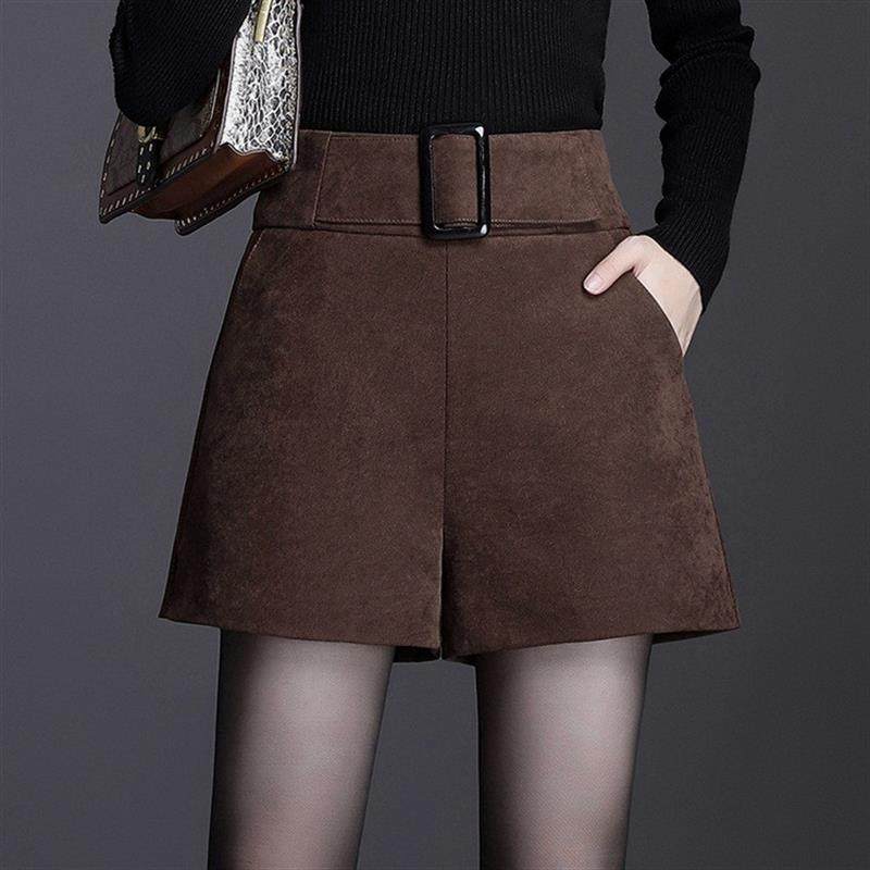 毛呢短裤女冬季高腰显瘦宽松加厚阔腿短裤女a字裤外穿打底靴裤女,女装/女士精品,休闲裤,淘宝优惠券,粉丝福利购,淘宝优惠卷