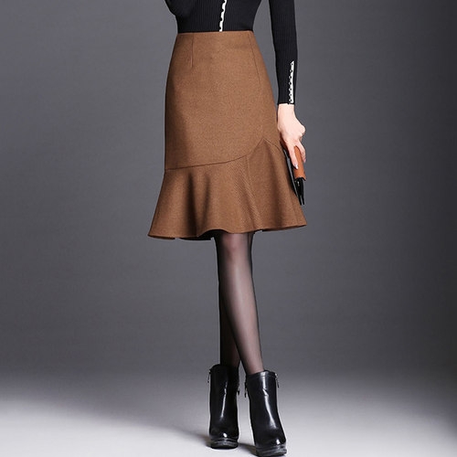 短裙鱼尾裙OLa字气质减龄