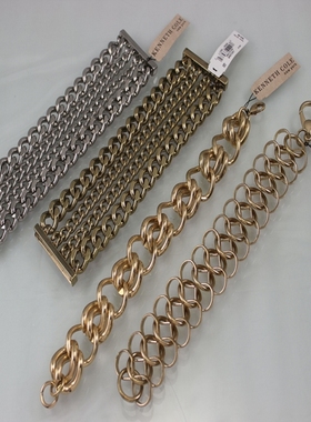 中古货 KC品牌高级感重金属暗黑系列手镯 仅此一批C2*13DM