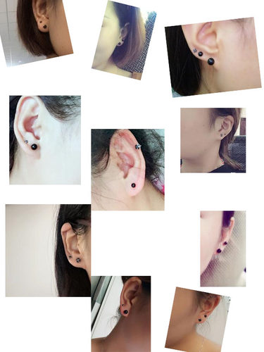 清仓玛瑙极简风圆珠不褪色银饰品