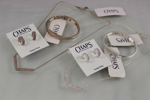 奢华满钻系列项链手镯耳环