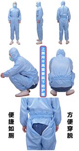 非一次性防护服可水洗外出防护用品全身连体衣防尘无尘隔离服带帽