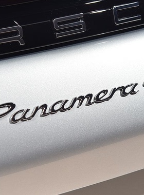 适用于保时捷新panamera车标帕拉梅拉4S字标原厂款电镀后贴标尾标