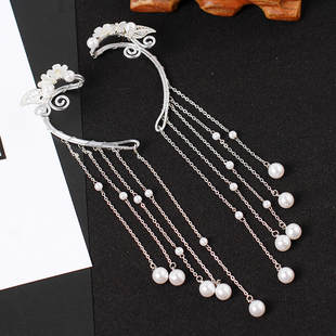 两世欢同款无耳洞耳挂流苏耳环儿童女饰品耳夹气质复古汉服儿童耳