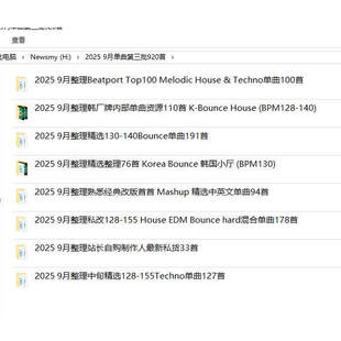 2025 9月百大DJ酒吧早场中场主场后场派对场舞曲DJ套曲单曲920首