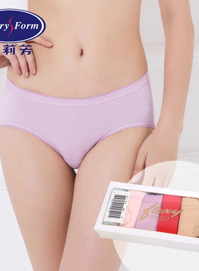 【FLEXY裤】安莉芳女士棉质内裤中腰三角裤6条装星期裤EP1172S